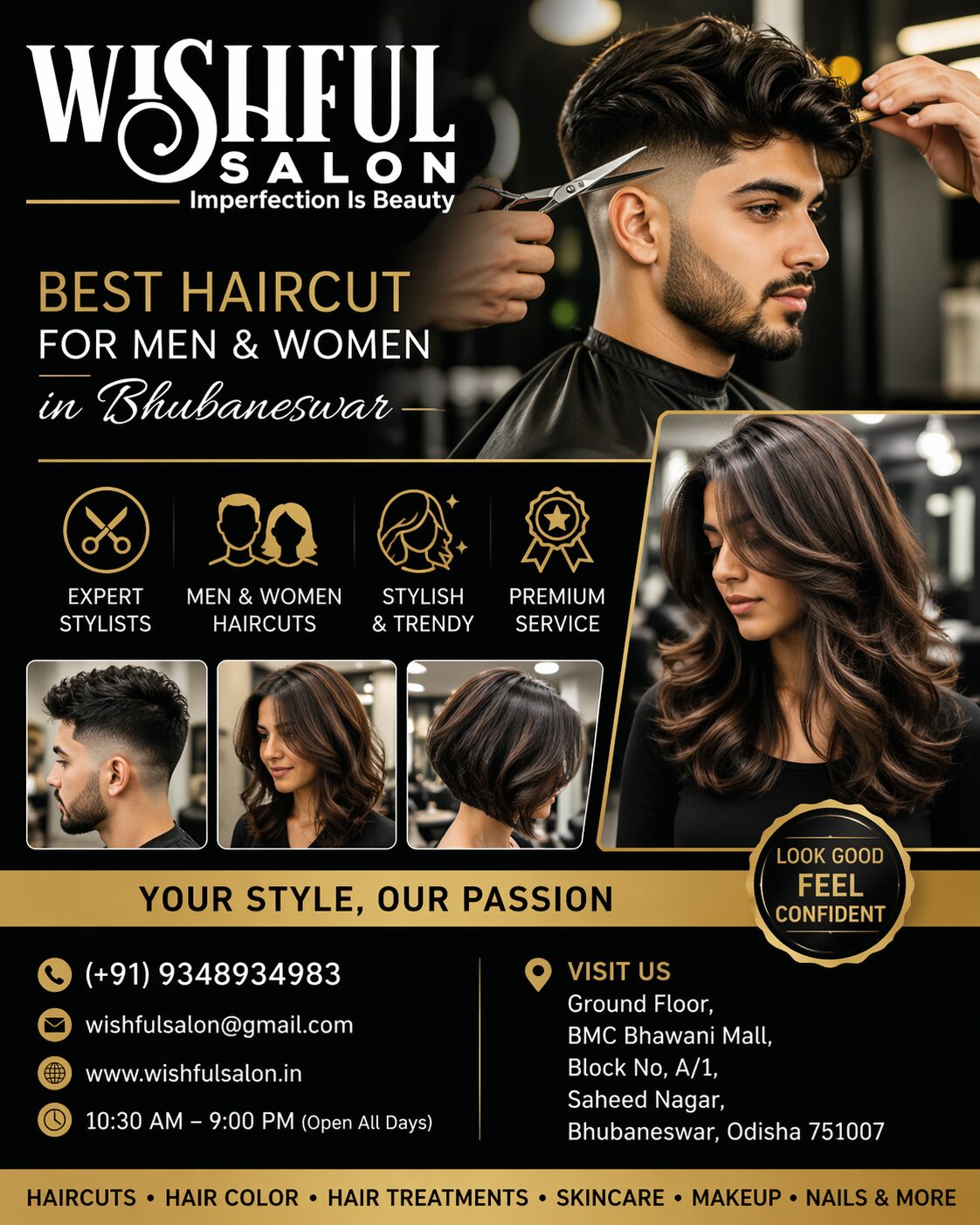 Haircut for men and women