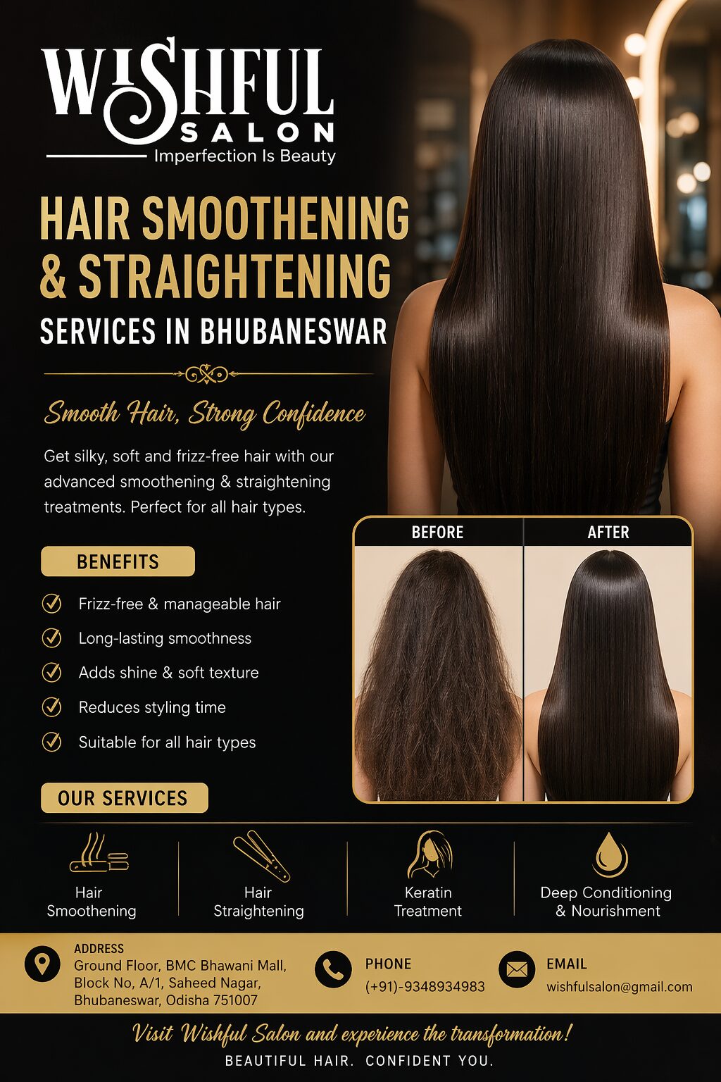 Hair Smoothening & Straightening Services in Bhubaneswar